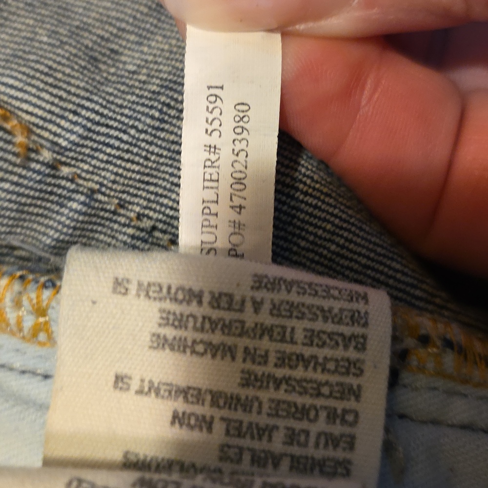 Denim & Supply Ralph Lauren Distressed Skinny Jeans Blue Womens Size 27/32 Y2K - Picture 12 of 14